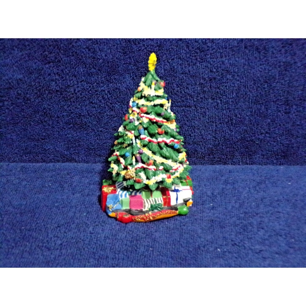 Christmas Tree IT03 Handcrafted by Int'l Resources 2000 Rotating Music Box Vtg.
